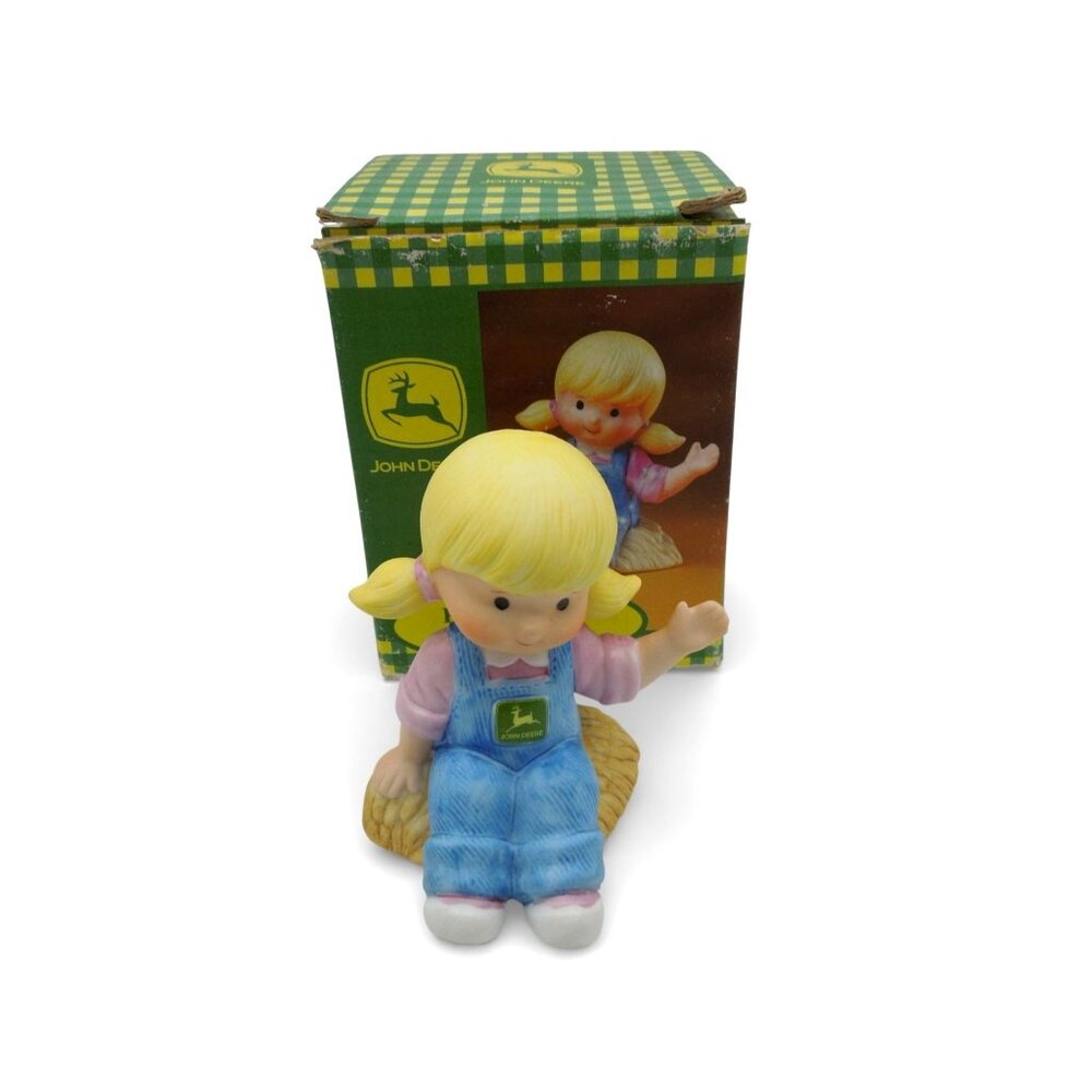 John Deere Youre A Real Deere Girl In Blue Overalls 90s Vintage